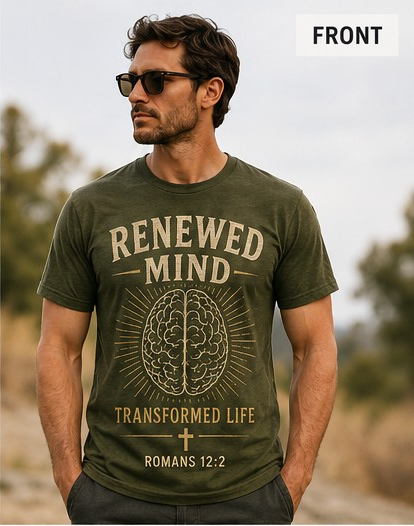 Renewed Mind/ Transformed Life Romans 12:2 Inspirational T-Shirt