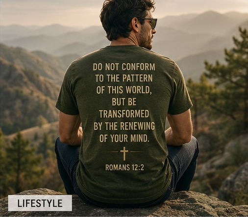 Renewed Mind/ Transformed Life Romans 12:2 Inspirational T-Shirt
