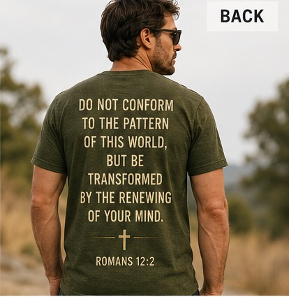 Renewed Mind/ Transformed Life Romans 12:2 Inspirational T-Shirt