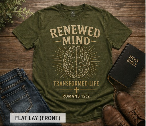 Renewed Mind/ Transformed Life Romans 12:2 Inspirational T-Shirt