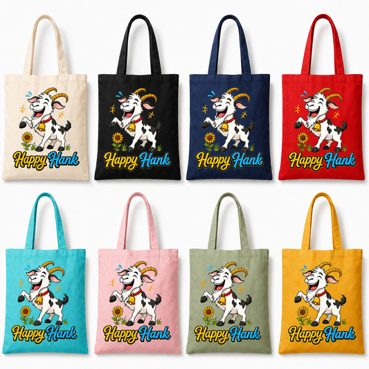 Happy Hank - The Moody Herd Canvas Tote