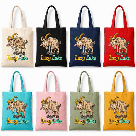 Lazy Luke - The Moody Herd Canvas Tote